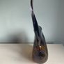 Contemporary large  15 1/4 inch heavy  studio glass vase Image 4
