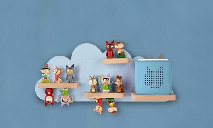 Blue Cloud Wooden Shelf for Toniebox and Tonies