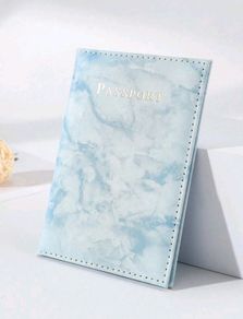 Passport Holder Blue Sky Print