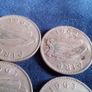 Irish Sixpence coins. Image 5