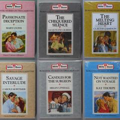 6 Mills & Boon Audiobook Cassette Tapes. Romantic Stories 1980s