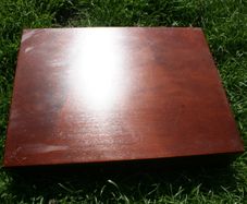 Newbridge Cutlery wooden box 14" x 10" H2,4"