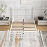Double Bed Frame with Headboard and Footboard,Metal Platform Bed Frame Double Bed With Storage No Box Spring Needed,Strong Steel Slat Support/Mattress Base/White Image 6