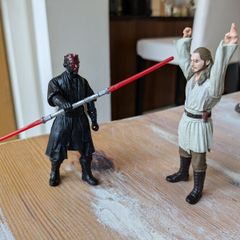 star wars force link 2.0 Darth maul & qui gon jinn