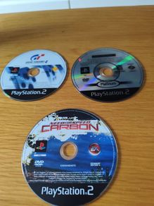 Playstation 2 Gran Turismo 4 two loose game discs and Need  for speed