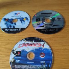 Playstation 2 Gran Turismo 4 two loose game discs and Need  for speed