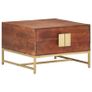Coffee Table Honey Brown 67x67x45 cm Solid Acacia Wood Image 9