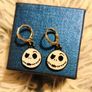 Jack Skellington Gothic Clip-On Earrings Nightmare Before Christmas Inspired Image 2