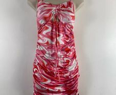 Pink Tie-Dye Ruched Bodycon Dress SHEIN Size M / EU 38