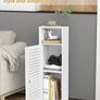 Waterproof Bathroom Cabinets, Storage Accessories Floor Standing Cabinet for Bathroom,Furniture for Bedroom Kitchen Hallway,Storage Cupboard Unit with Daily use Layer 80x20x24cm Image 8
