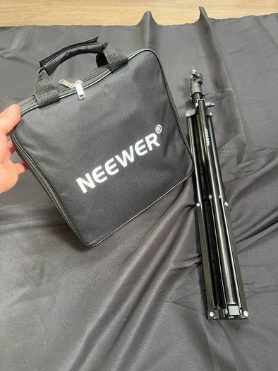 Brand New Neewer NL 660 LED Video Light + Stand + Black Backdrop Bundle