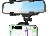 main image for ad New 360 Car Rearview Mirror Rotation Adjustable Smart Phone Holder Mount #1376