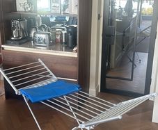 Electric Heated Clothes Airer with Cover