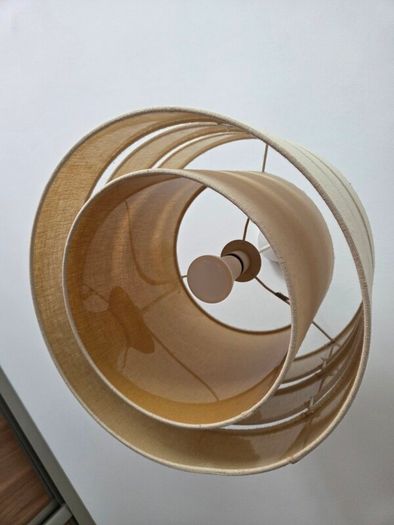 Inlight Petra Natural Woven Effect light shade with a unique three-layer slubby cylinder design