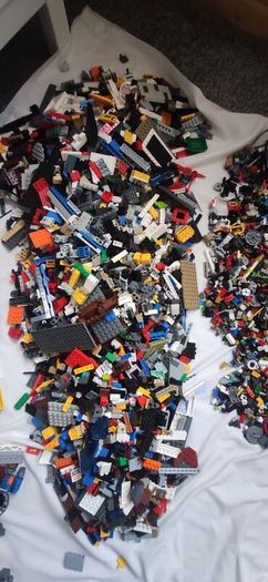 LEGO Collection (2011-2018) Mixed Figures & Bricks, Blue Ninjago NRG Zane figure with his spinner.