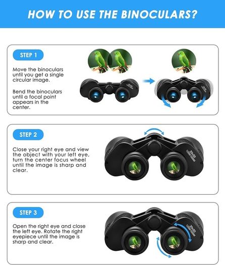 SALE | 10x50 High Power Binoculars for Adults - HD Professional Binoculars with Clear Vision, BAK4 Prism, FMC Lens - Waterproof Binoculars Telescope for Bird Watching Hunting Travel Football Games