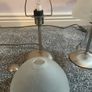 Pair of small glass bedside lamps Image 4