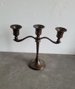 Vintage bronze candleabra