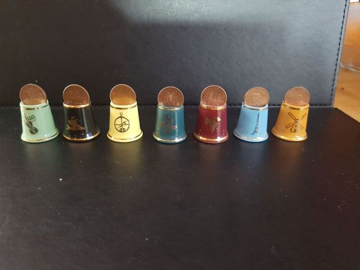 Collection of Euro Thimbles Mayfair Edition