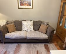 Leather Sofa pillow back