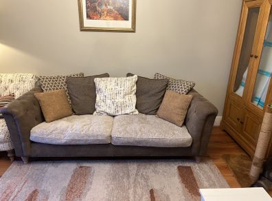 Leather Sofa pillow back