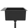 Handmade Kitchen Sink with Strainer Black Stainless Steel Image 8