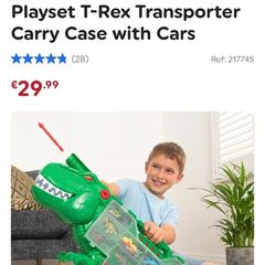 Teamsterz Beast Machines Playset T-Rex Transporter Carry Case with Cars
