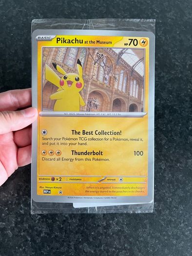 Pokemon Pikachu at the Museum Promo Jumbo card sealed