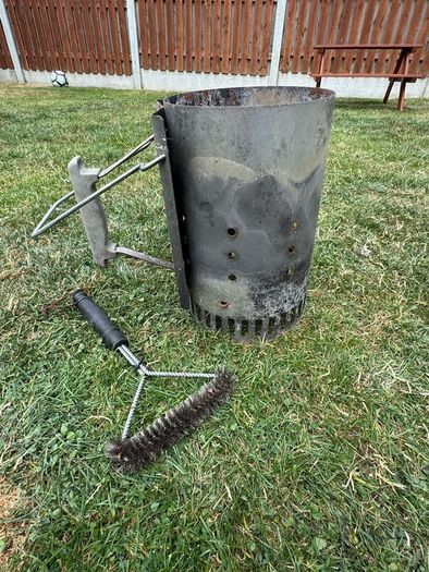 Charcoal Weber BBQ and chimney
