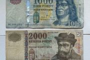 Hungary 1000+2000 Forint Banknotes