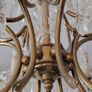 Old Brass&Cut Glass Chandelier Image 2