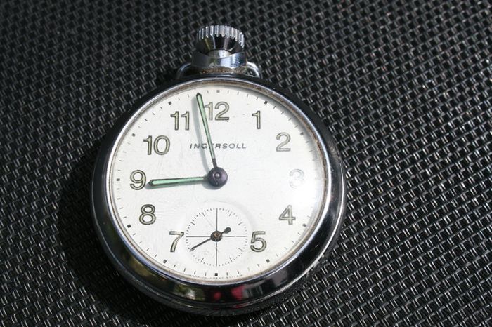 Vintage Ingersoll Pocket Watch working c1960