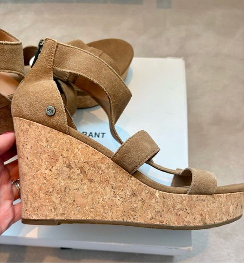 UGG Women's Whitney Platform Wedge Sandal in a beautiful Chestnut colour and never worn.