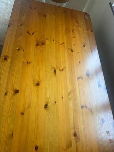 Solid pine table