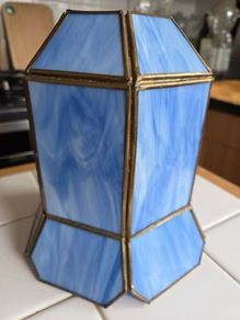 Blue Glass Lampshade
