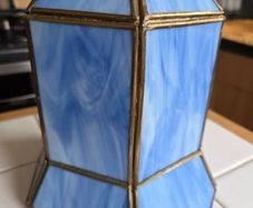 Blue Glass Lampshade