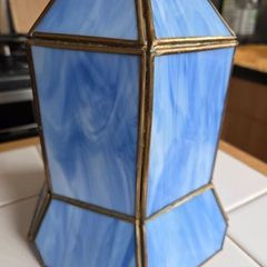 Blue Glass Lampshade