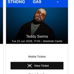 Two Teddy Swims tickets