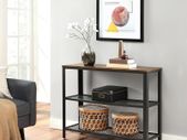Industrial Console Table Hallway Vintage Wooden Sideboard Storage