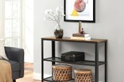 Industrial Console Table Hallway Vintage Wooden Sideboard Storage