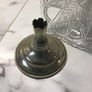 Unique Cone shaped 1950's Flower Vase on EPNS base Image 7