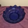 Vintage Cobalt Blue Fruit Bowl Image 2