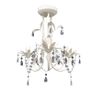 Crystal Pendant Ceiling Lamp Chandeliers 4 pcs Elegant White Image 3