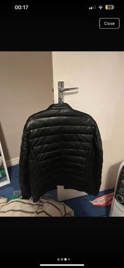 mens leather jacket river island