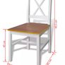 Modern style Dining Set 5 Pieces dining table and chairs combination Image 6