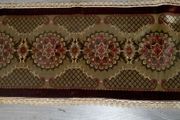 Large antique handmade brocade table runner