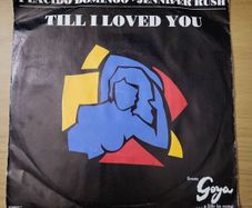 Placido Domingo Jennifer Rush Till I Loved You 7 inch Vinyl Single 1989 CBS