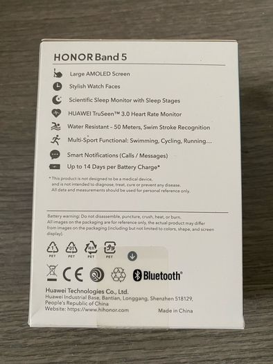 Honor Band 5 fitness tracker/smart watch/smart wristband