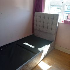 2 single crush velvet beds