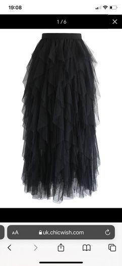 Never worn Size S-M NEW Black tiulle skirt